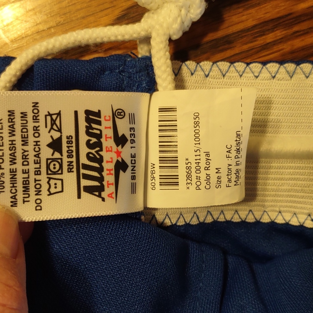 Alleson | Girls Belt Loop Fastpitch Pant Royal Size M NWoT - Picture 5 of 5